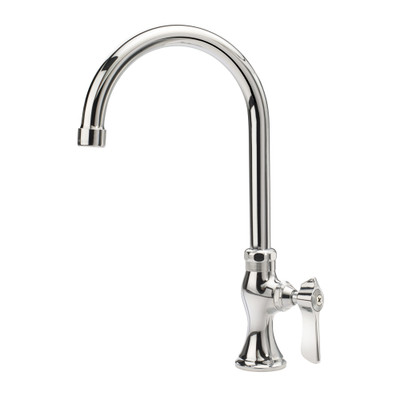 Krowne 16-116L Deck Mount Silver Series Single Pantry Faucet with 6" Gooseneck