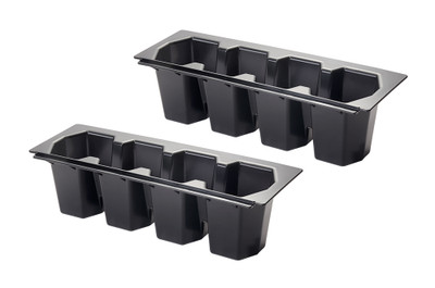 Krowne KR-410 4-Bottle Plastic Bottle Wells For KR24 Ice Bins