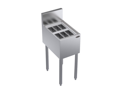 Krowne KR19-MG12 12"W x 18-1/2"D Royal Series Underbar Garnish Station