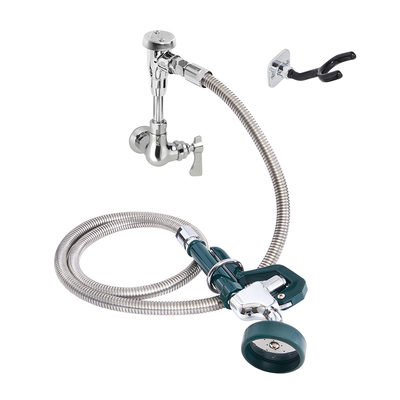 Krowne 19-101L Wall Mount Royal Series Utility Spray Assembly with 72" Stainless Steel Flexible Hose