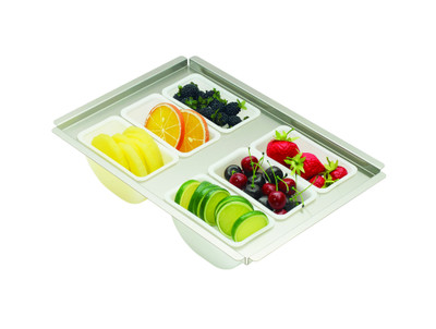 Krowne KR-605 Fits 12" Ice Bin Royal Series Drop-In Garnish Tray