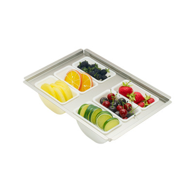 Krowne KR-605 Fits 12" Ice Bin Royal Series Drop-In Garnish Tray