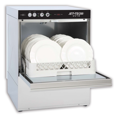 Jet-Tech EV18 High-Temp Undercounter Dishwasher with Built-In Rinse Booster - 208/240V, 1-Ph