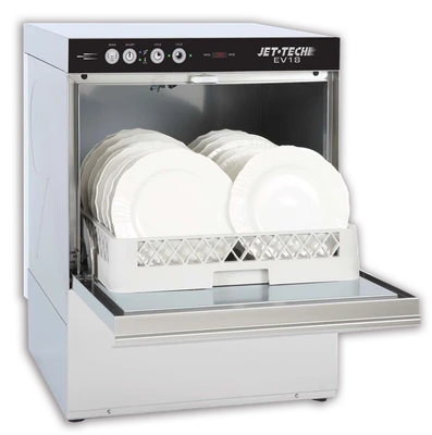 Jet-Tech EV18 High-Temp Undercounter Dishwasher with Built-In Rinse Booster - 208/240V, 1-Ph