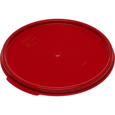 Carlisle 1077205 Polypropylene Red Round StorPlus Container Storage Lid