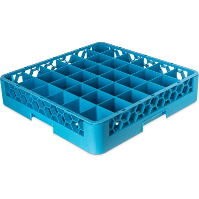 Carlisle RG3614 36 Compartments Polypropylene Blue OptiClean Dishwasher Glass Rack