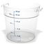 Carlisle 1076807 18 Qt. Clear Round StorPlus Container