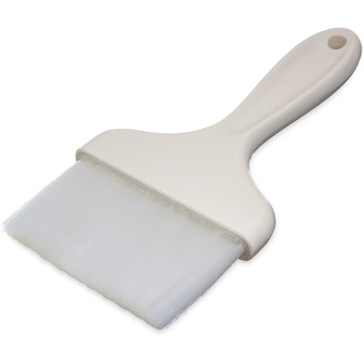 Carlisle 4039302 Sparta Galaxy 4" Wide White Nylon Flat Pastry Brush