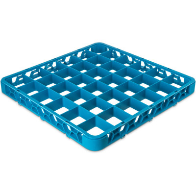 Carlisle RE3614 36 Compartments Blue OptiClean Divided Glass Rack Extender