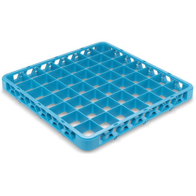 Carlisle RE4914 49 Compartments Full Size Blue OptiClean Divided Glass Rack Extender