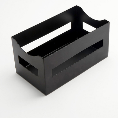 American Metalcraft NCB95 Black 9" x 5" x 4 0.5" Rectangular Coated Steel Napkin Caddy