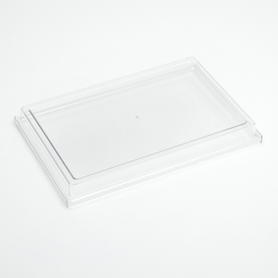 American Metalcraft SL96 9" L x 6" W x 2" H Clear Rectangular SAN Lid