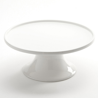 American Metalcraft PSP12 White Round Porcelain Serving Stand