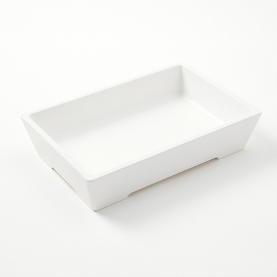 American Metalcraft GGW96 25.5 Oz. White Rectangular Melamine Bowl