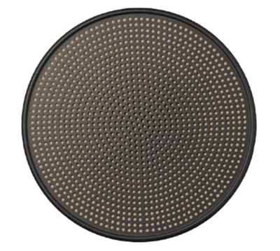 American Metalcraft HC28718 18" ID 18.75" OD 0.9" Holes Hard Coated Anodized Aluminum Mega Pizza Screen