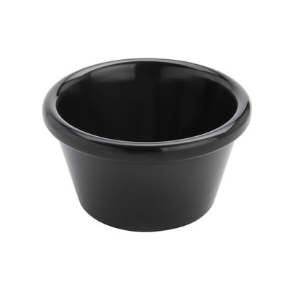 American Metalcraft MRS300BL 3 Oz. 3.25" W x 1.88" H Black Melamine Ramekin