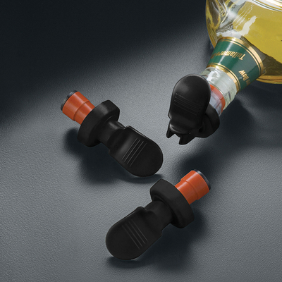 American Metalcraft EBSS312 Plastic Black Bottle Stopper