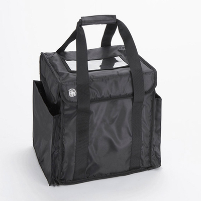 American Metalcraft BLDB1212 12.5 x 12.5&quot; x 12&quot; H Black Two Handed Strap Deluxe Delivery Bag