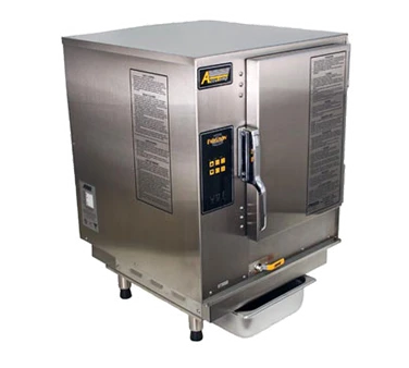 AccuTemp N61201D060-LP 6 Pan Liquid Propane Countertop Boilerless Convection Steamer - 60,000 BTU