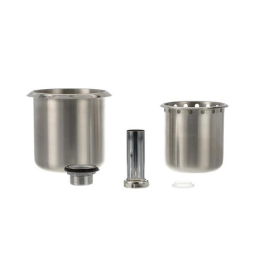 Component Hardware K30-1000 9 1/2" OA Length 18/8 Stainless Steel Encore Dipper Well Assembly Without Faucet