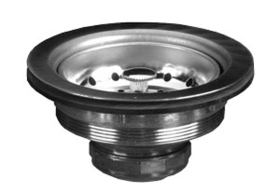 Component Hardware E38-1012 3 1/2" Sink Opening 18-8 Stainless Steel Encore Duo Basket Drain