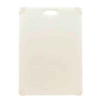 TableCraft Products CBG1824AWH 18" D x 24" W 1/2" Thick Plastic Cash & Carry Grippy Cutting Board