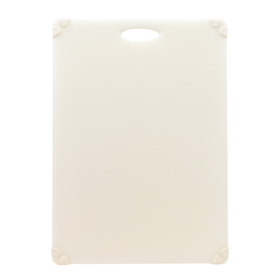 TableCraft Products CBG1824AWH 18" D x 24" W 1/2" Thick Plastic Cash & Carry Grippy Cutting Board