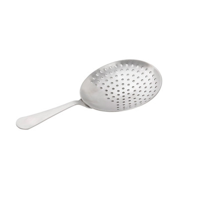 TableCraft Products 10473 3 3/16" W x 1 1/8" D x 6 1/4" H Brushed Finish Stainless Steel Julep Strainer