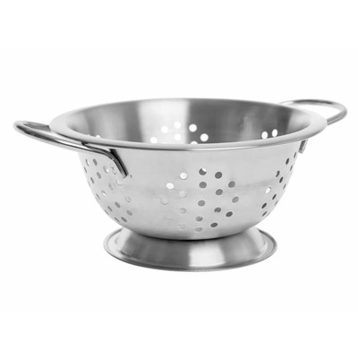 TableCraft Products HC1 24 Oz. 8 5/8" D x 6 3/8" W x 3 1/4" H Stainless Steel Mini Colander