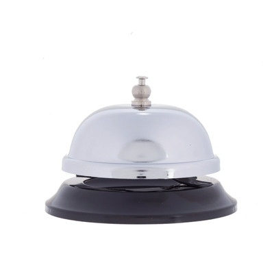 TableCraft Products 8381 3 1/4" W x 2 1/4" H Chrome Plated Call Bell