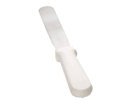 TableCraft Products 4206 6" Stainless Steel Blade White ABS Handle Icing Spatula