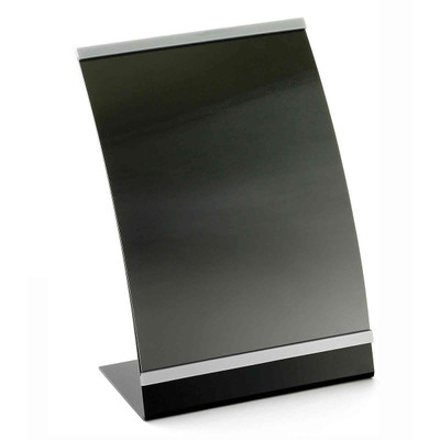 TableCraft Products AS811 8 0.5" W x 4 0.5" D x 11 0.75" H Curved Acrylic Menu Holder