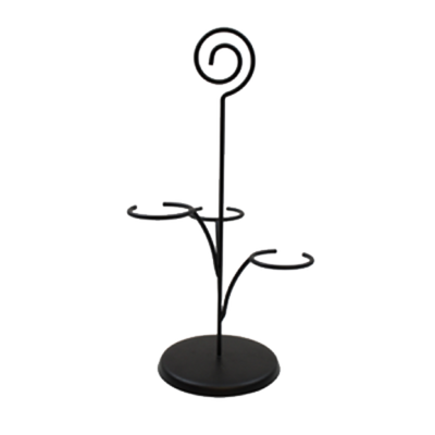 TableCraft Products WF200BK Black Powder Coated Metal Cash & Carry Cascade Tasting Flight