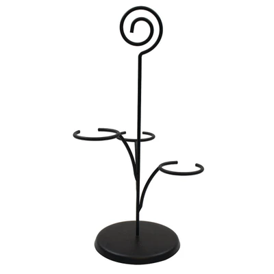 TableCraft Products WF200BK Black Powder Coated Metal Cash &amp; Carry Cascade Tasting Flight
