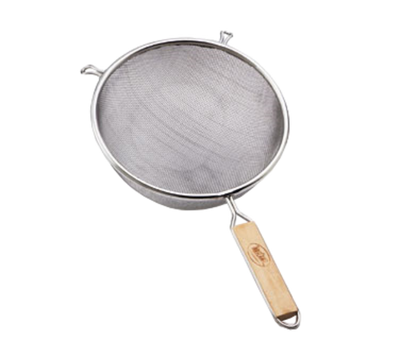 TableCraft Products 92  6 1/4&quot; Dia. Tin Plated Single Fine Mesh Strainer