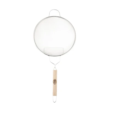 TableCraft Products 89 10 1/4" Dia. Tin Plated Single Medium Mesh Strainer