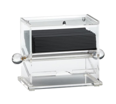 TableCraft Products 226 6-1/2" W x 3-1/2" D x 5-1/2" H Acrylic Stir Stick Dispenser