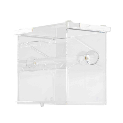 TableCraft Products 226 6-1/2" W x 3-1/2" D x 5-1/2" H Acrylic Stir Stick Dispenser