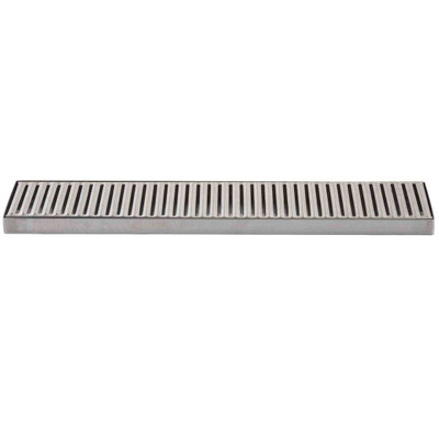 TableCraft Products 10482 19" W x 4 1/8" D Rectangular Stainless Steel Drip Tray