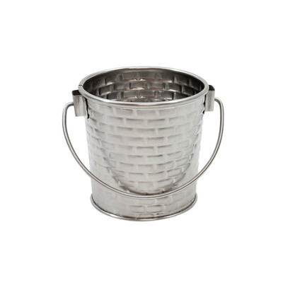 TableCraft Products GTSS33 9 Oz. 3" Dia. x 3 1/4"H Round Stainless Steel Brickhouse Collection Pail