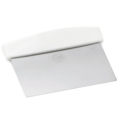TableCraft Products 4103W 6" Dough Scraper With White Handle