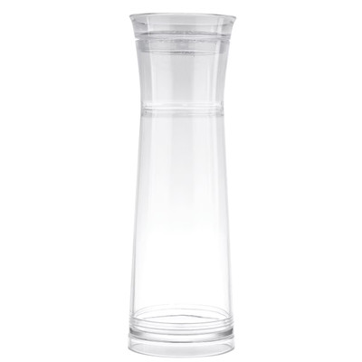 TableCraft Products 10111 1 1/4 Qt. Clear Plastic Gravity Flow With Strainer Carafe