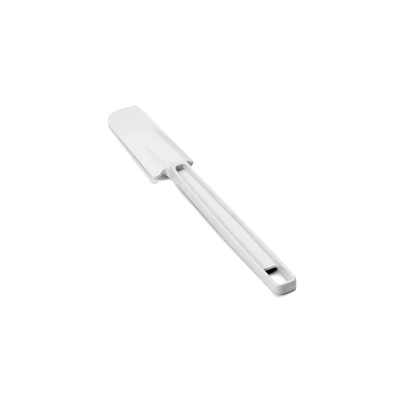 TableCraft Products 1500 9.5" White Flat Shaped Rubber Blade Spatula - 24/Case