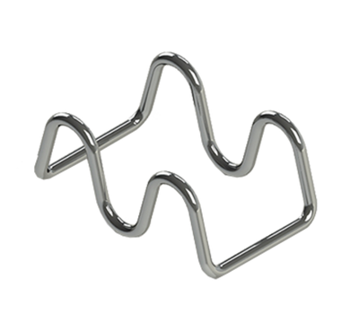 TableCraft Products TRW12 3 5/8" W x 2 1/4" D x 1 1/2" H Stainless Steel Wire Taco Taxi Server