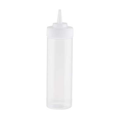 TableCraft Products 11253C-1 12 Oz. 53mm Opening WideMouth Squeeze Bottle