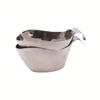 TableCraft Products 9803 3 Oz. Stainless Steel Brushed Finish Gravy Boat