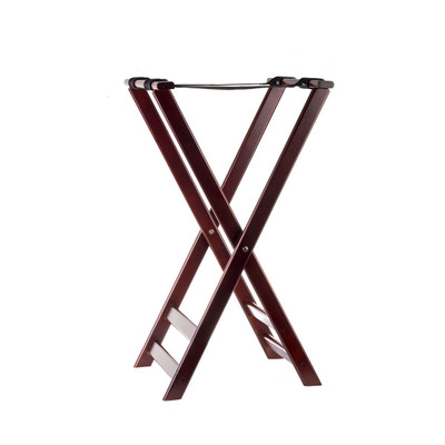 TableCraft Products 21 16 1/2" W x 16 1/2" D x 32" H Wood Tray Stand