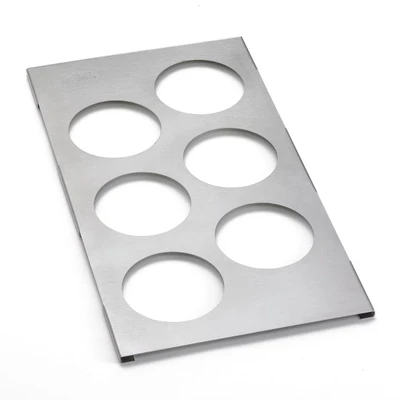 TableCraft Products T6 6 Hole Stainless Steel Squeeze Bottle Template