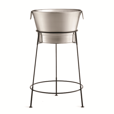 TableCraft Products BTSD21 7 Gallon Black Beverage Tub Set