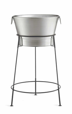 TableCraft Products BTSD21 7 Gallon Black Beverage Tub Set
